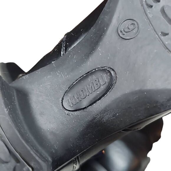 Khombu Women's Black Side Zip Buckle Faux Fur Lining Heeled Ankle Boots Size 9 - Picture 8 of 14